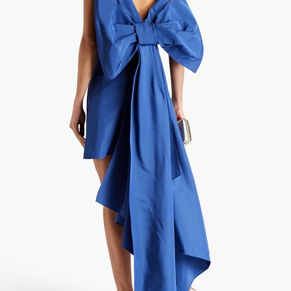 Carolina Herrera Carolina Herrera V-Neck Silk Mini Dress size 4 nwt authentic - Picture 4 of 8